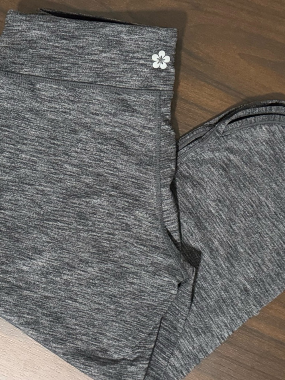 Tuff Athletics Girls' Heathered Charcoal Leggings - Picture 2 of 7